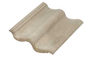 Цементно-песчаная черепица рядовая Sea Wave серый эконом