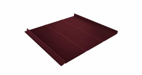 Grand Line Кликфальц Профи Grand Line 0,7 PE с пленкой на замках RAL 3005 красное вино