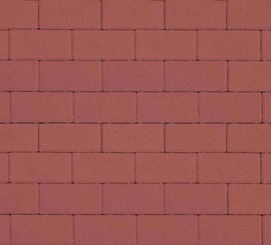 Плитка тротуарная ArtStein Прямоугольник красная,1.П6 100*200*60мм