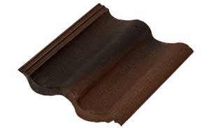 Цементно-песчаная черепица рядовая Sea Wave осенний лист