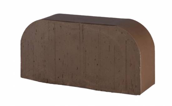Кирпич радиусный полнотелый Lode Brunis F14 гладкий, 250*120*65 мм