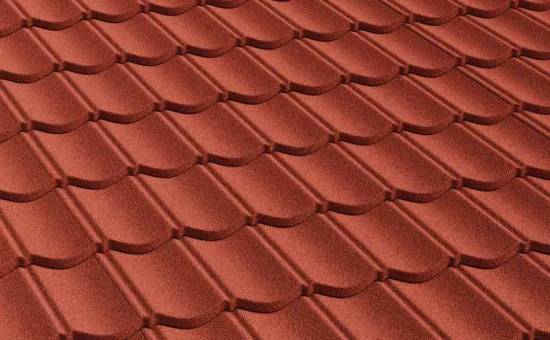 Композитная черепица рядовая AeroDek Tradition цвет Терракота (02)