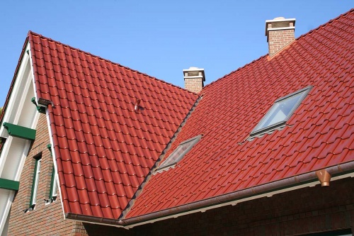 Керамическая черепица Roben Flandern Plus Кайенская блестящая ангоб